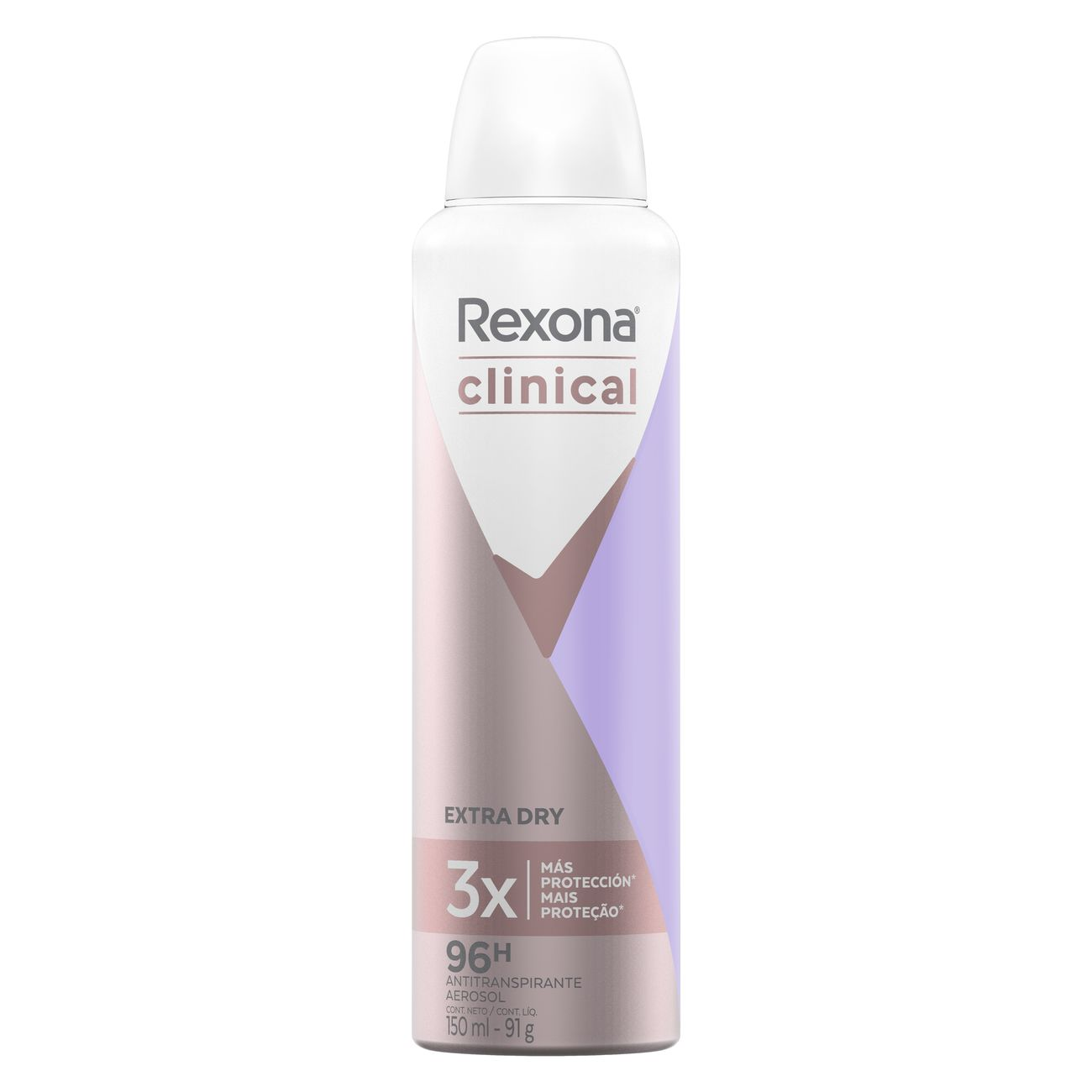 7891150064300 DESOD. AER. REXONA CLINICAL WOMEN 96 HS. 91 GRS. EXTRA DRY