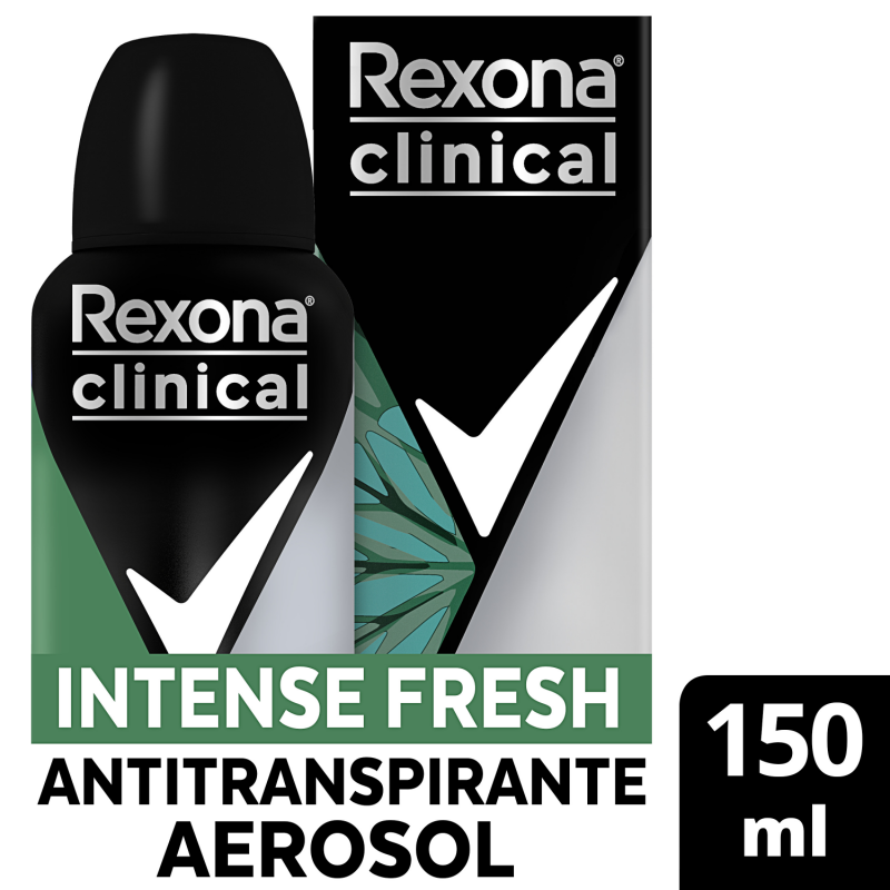 7891150089983 DESOD. AER. REXONA CLINICAL MEN 96 HS. 91 GRS. INTENSE FRESH