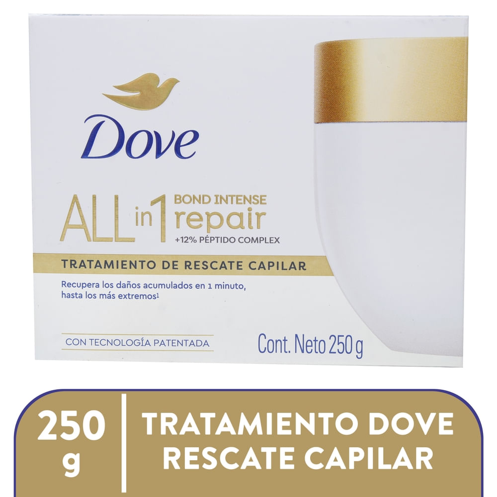 7891150097131 MASCARA P/CAB. DOVE BOND INTENSE REPAIR 250 GRS. (64353556)