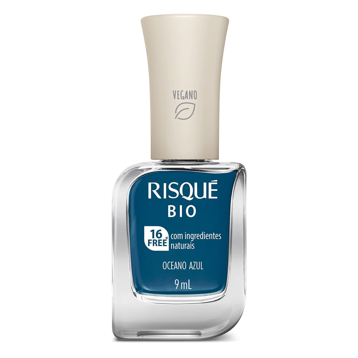 7891350039498 ESMALTE P/UÑAS RISQUE BIO 9 ML. OCEANO AZUL (35097)