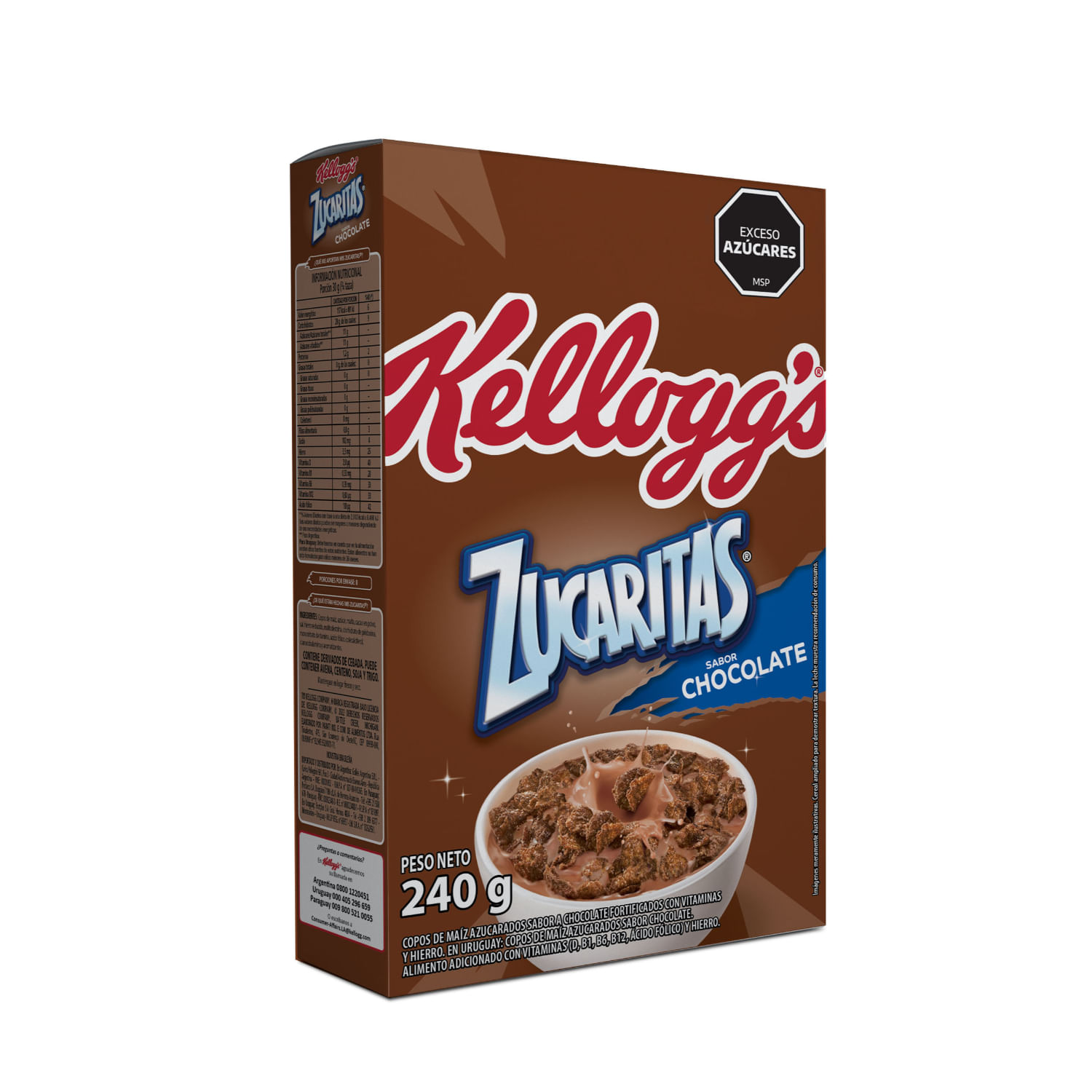 7896004011059 CEREALES KELLOGG ´S ZUCARITAS CHOCOLATE 240 GRS. (38400490)