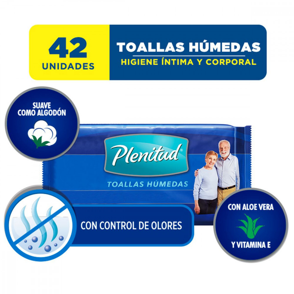 7896018703551 TOALLAS HUMEDAS PLENITUD PROTEC PLUS 42 UN. (64917831)
