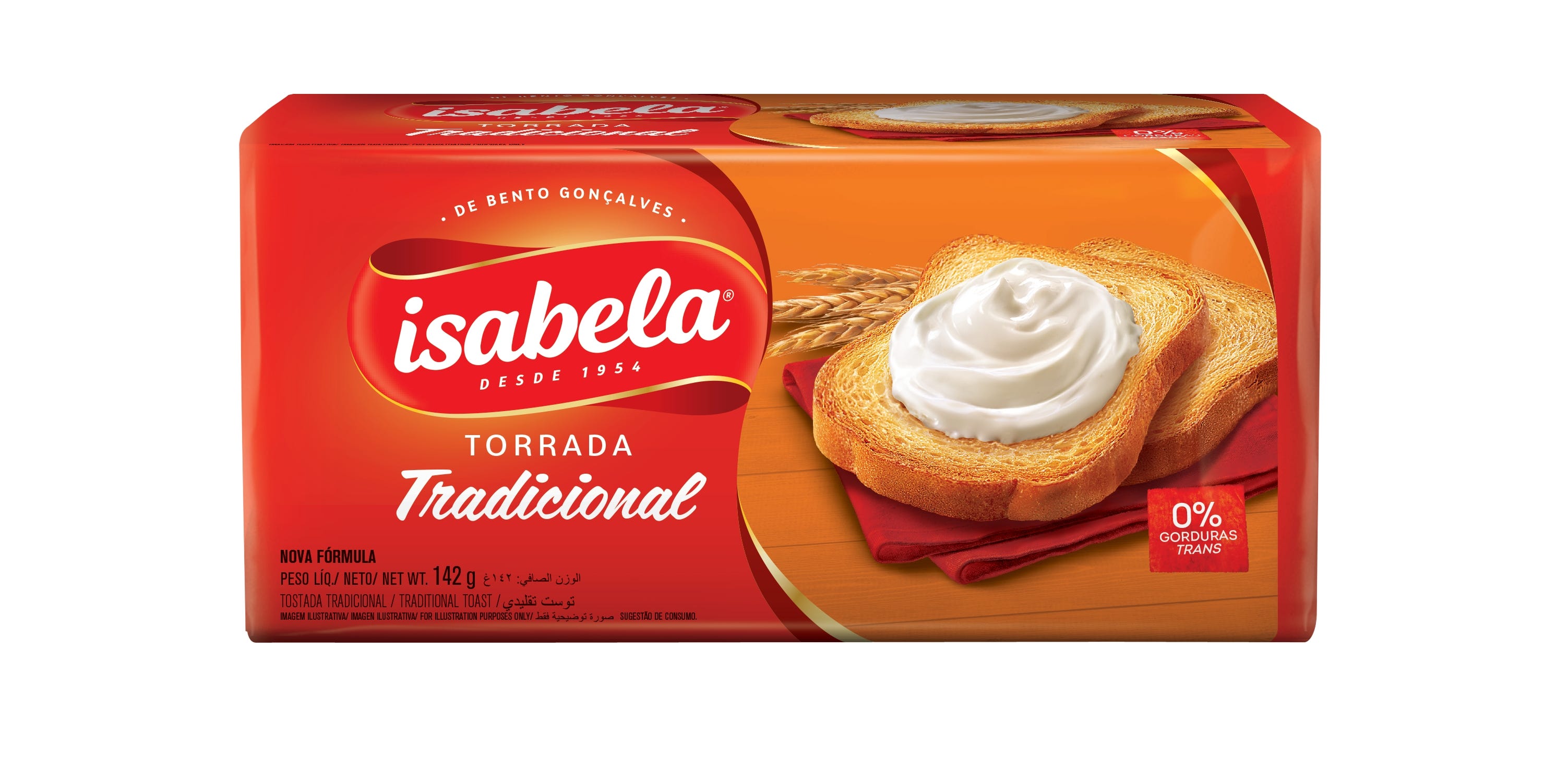 7896022086138 TOSTADA ISABELA TRADICIONAL 142 GRS. (0103246138)