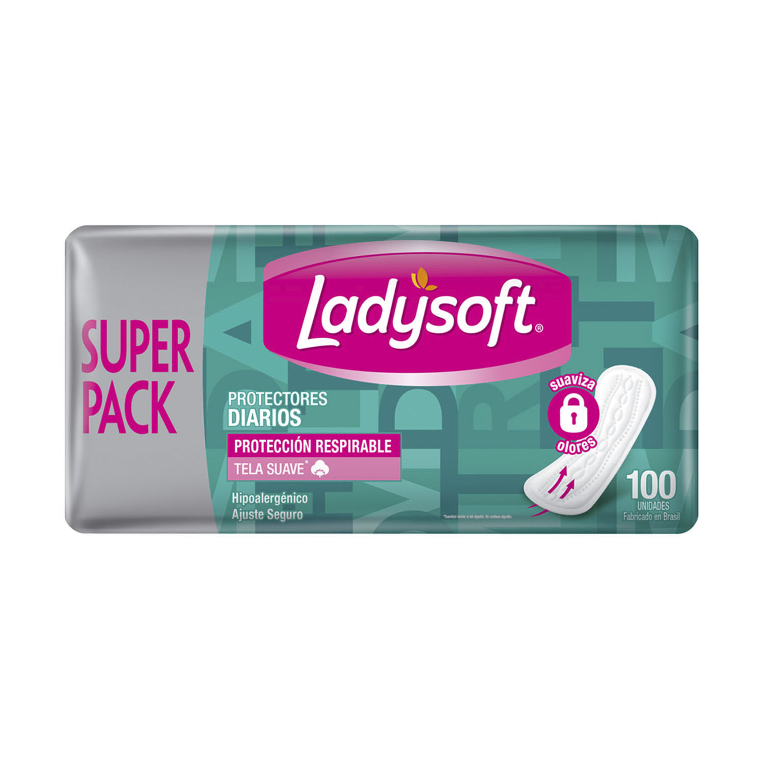 PROTEC. DIARIO LADYSOFT RESPIRABLE T.SUAVE 100 UN. (9573)