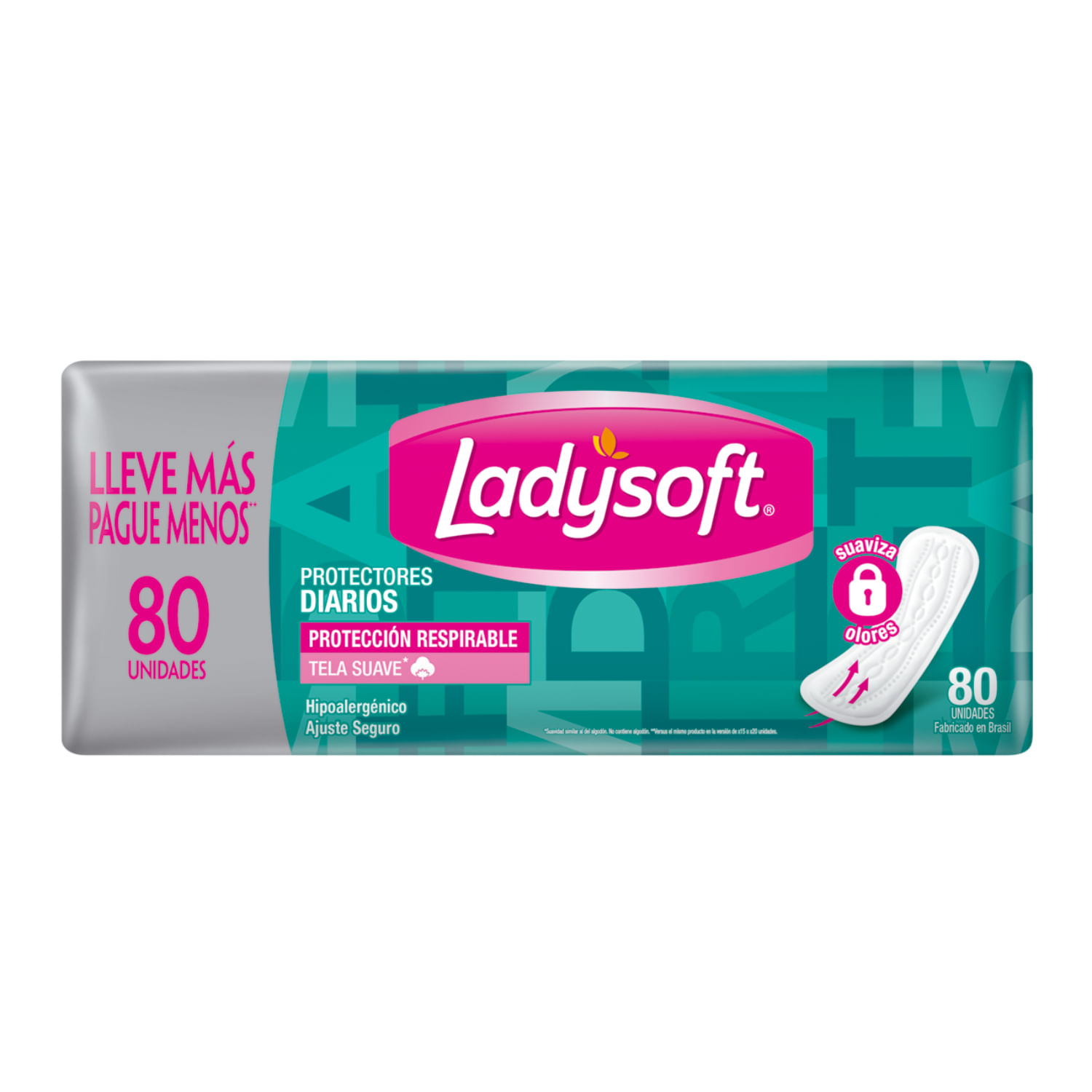 7896061980602 PROTEC. DIARIO LADYSOFT RESPIRABLE 80 UN. (9572)
