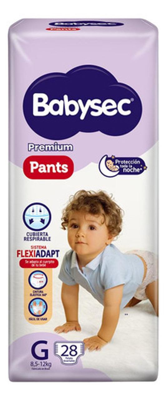 PAÑAL BABYSEC PREMIUM PANTS GDE. 28 UN. (3793)