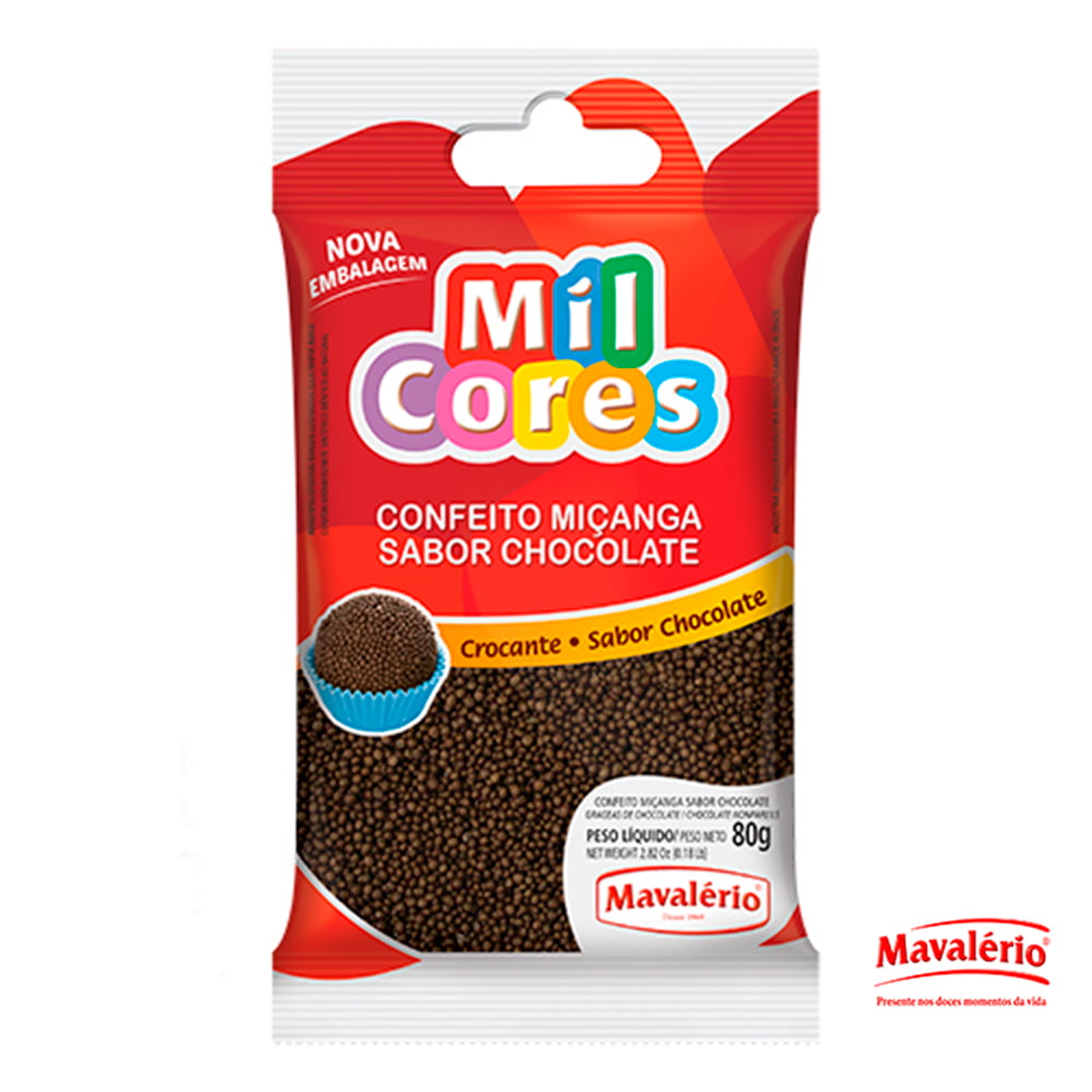 7896072648607 GRAGEAS CHOCOLATE MIL CORES PAQ. 80 GRS. (4760)