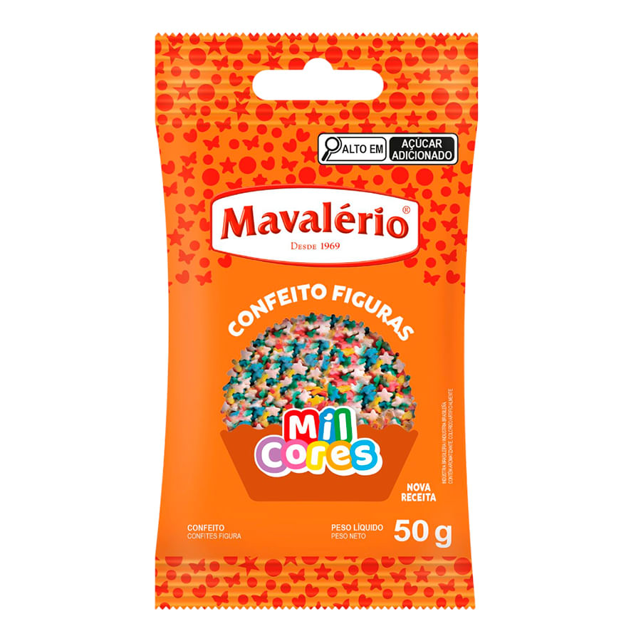 7896072648638 CONFITE ESTRELLA MIL CORES PAQ. 50 GRS. (04863)