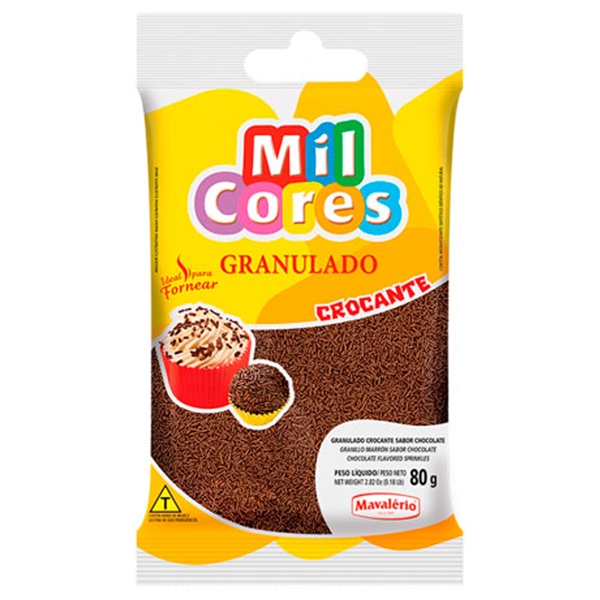 7896072648720 GRANAS CHOCOLATE MIL CORES PAQ. 80 GRS. (04872)