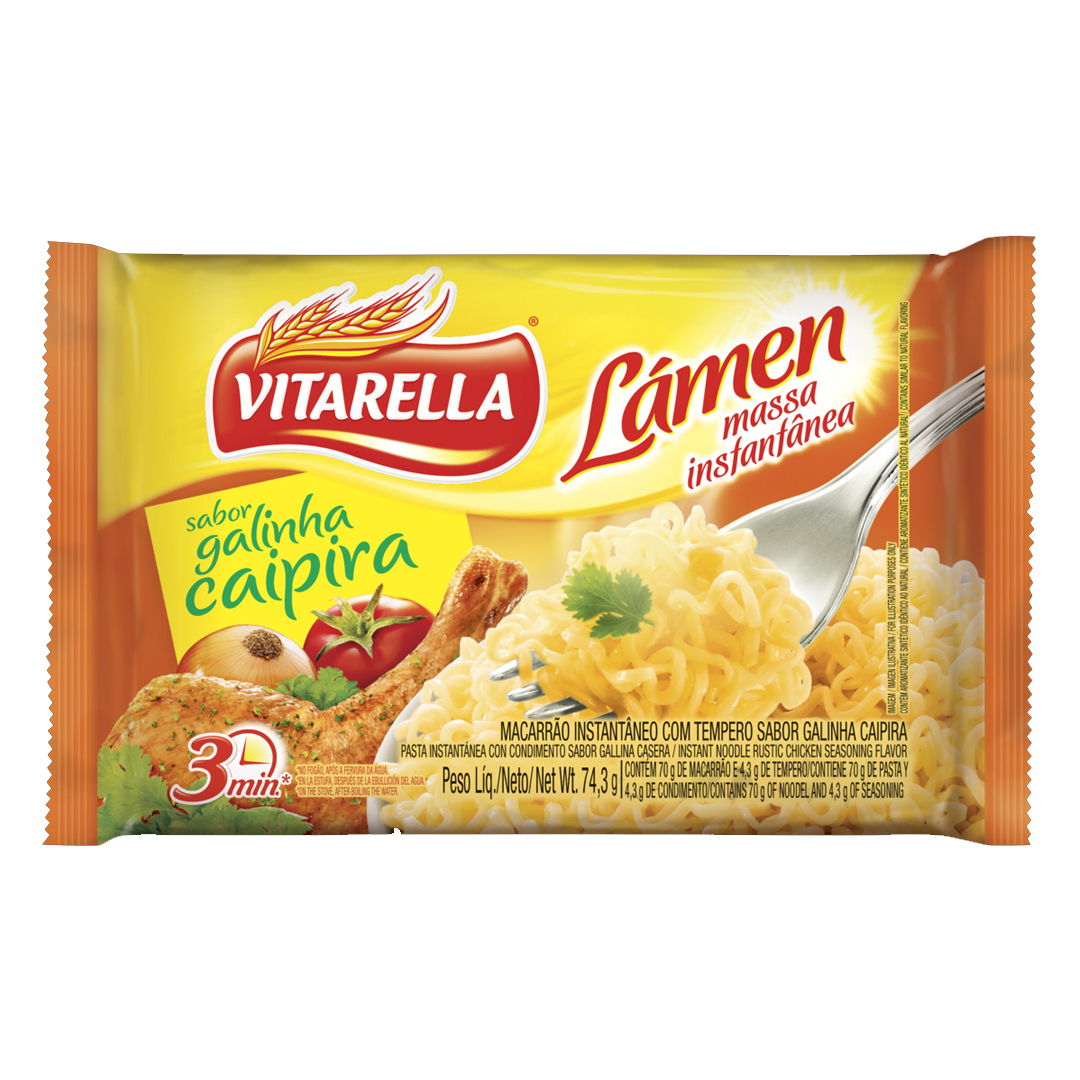 PASTA INSTANTANEA VITARELLA LAMEN GALLINA CAIPIRA 74,30 GRS. (104245184)