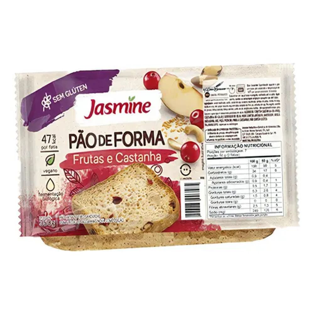 7896283006241 BUDIN JASMINE S/GLUTEN 350 GRS. C/FUTAS Y CASTAÑAS (0433)