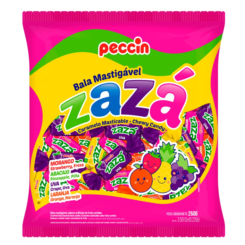 7896306613241 CARAMELO ZAZA MASTICABLE 250 GRS. (20 UN.) (115)