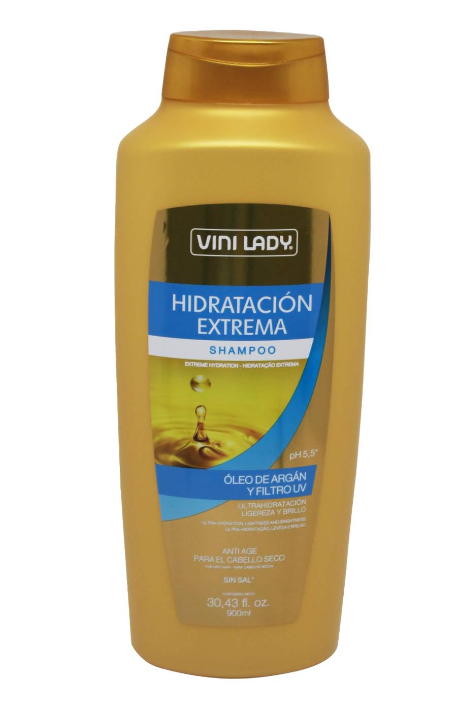 7897984718082 SHAMPOO VINI LADY 900 ML. HIDRATACION EXT. (10462)