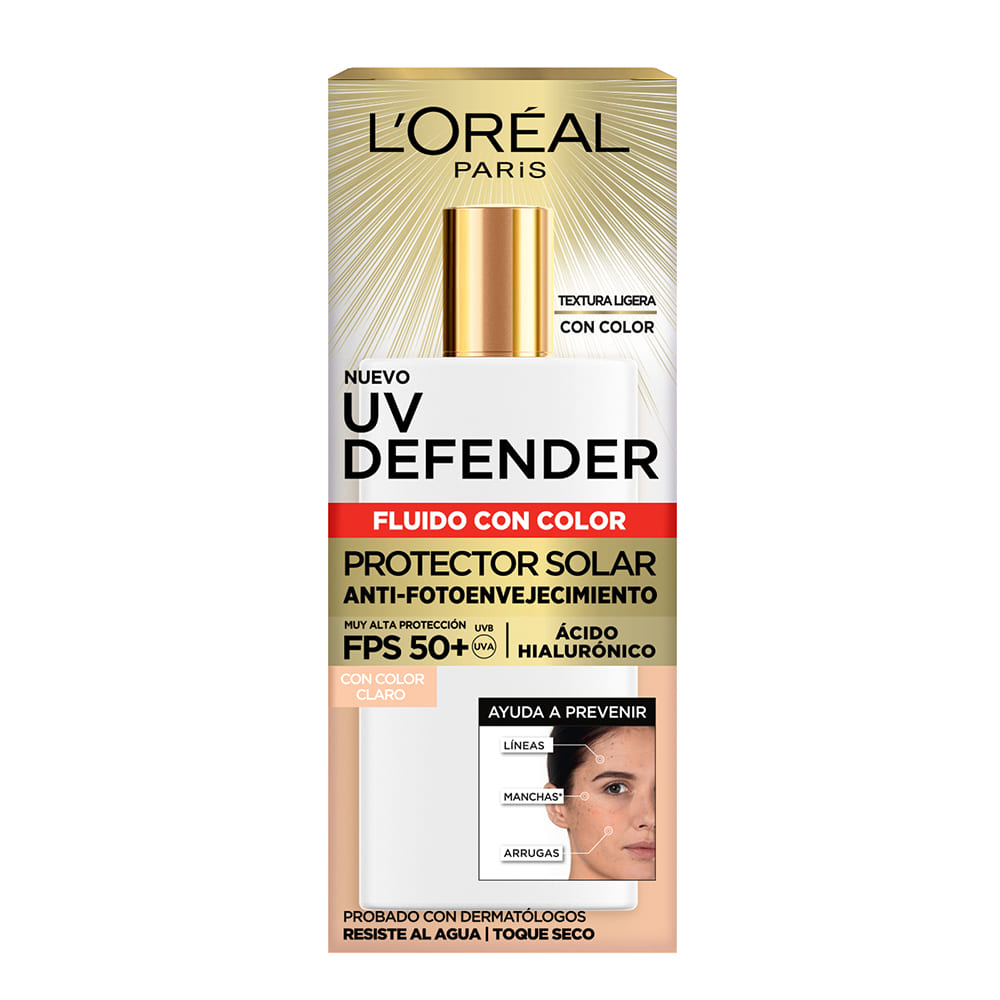 7899706197762 PROD. P/ROSTRO UV DEFENDER FLUIDO CLARO FPS50+ L´OREAL 40 GR