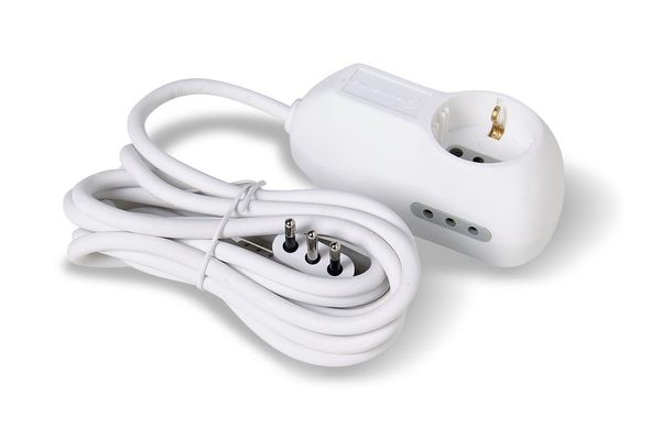 8011439620464 ALARGUE ELECTRALINE 62046 1SH+2 (2P+T) 2.5 M. BLANCO (60304)