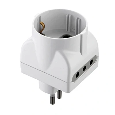8011439719199 FICHA ADAPTADOR ELECTRALINE 71919 SCHUKO+2P+T 10A BLANCO
