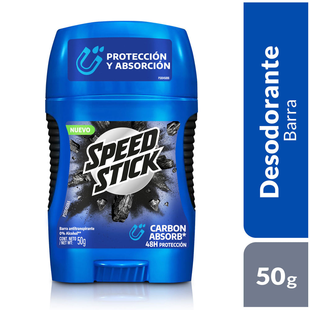 827854010746 DESOD. BARRA SPEED ST. 50 GRS. CARBON ABSORB (61036132)
