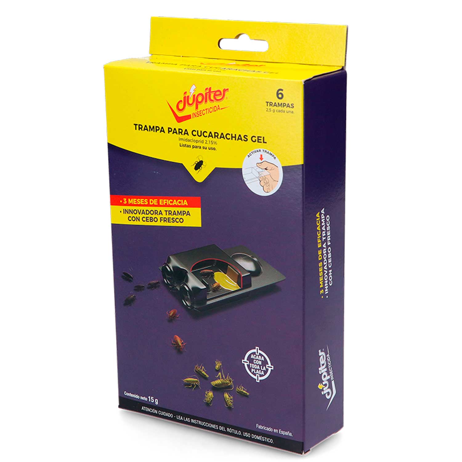 8437004209795 TRAMPA P/CUCARACHA GEL JUPITER 6 UN. (1222)