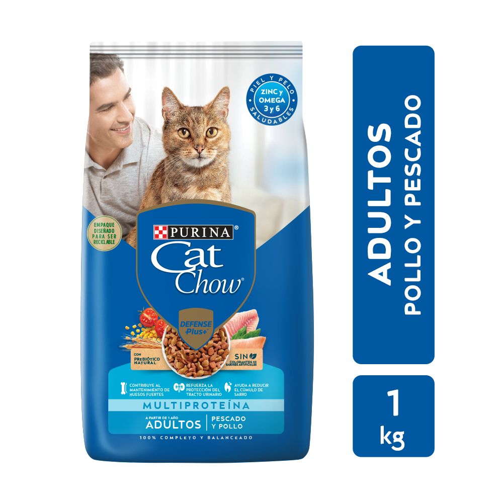 ALIM. P/MASCOTAS CAT CHOW ADULTOS 1 KG. (9327)