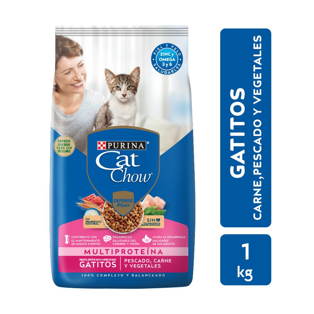ALIM. P/MASCOTAS CAT CHOW GATITOS 1 KG. (9519)