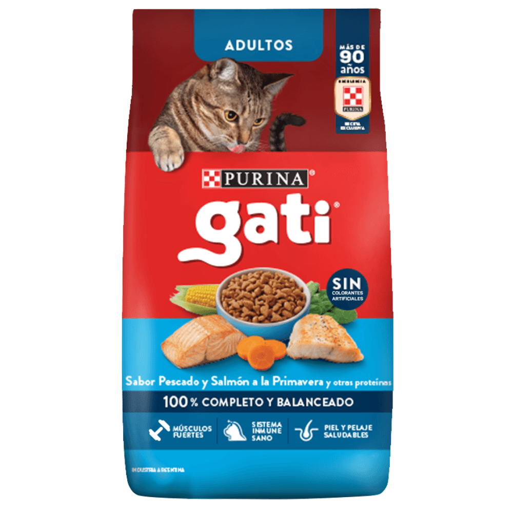 8445290585004 ALIM. P/MASCOTAS GATI 3 KG. PESCADO Y SALMON (9809)