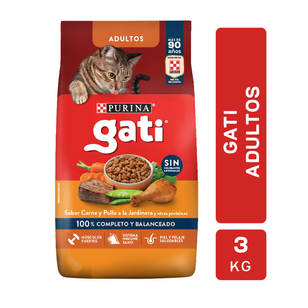 8445290585042 ALIM. P/MASCOTAS GATI 3 KG. PESCADO Y POLLO (9811)