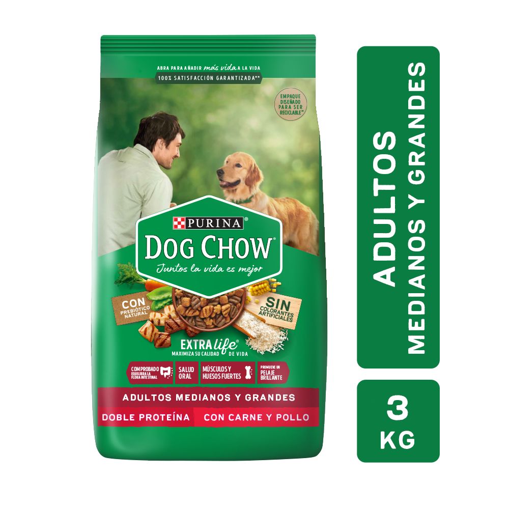 8445290594594 ALIM. P/MASCOTAS DOG CHOW ADULTO 3 KG. (9212)
