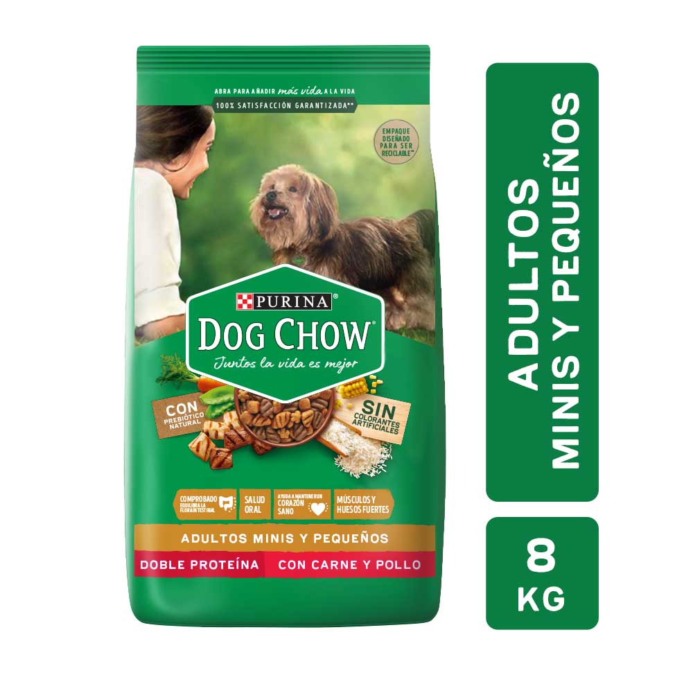 ALIM. P/MASCOTAS DOG CHOW ADULTO RAZA PEQ.  8 KG. (9660)
