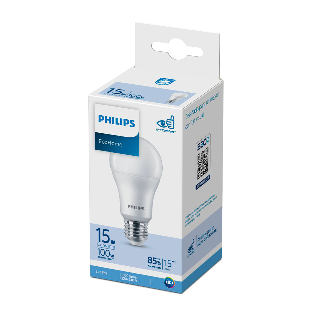 8720169305489 LAMPARA PHILIPS LED ECOHOME 15 W E27 FRIA (67464)