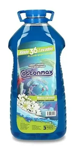 100130 JABON LIQ. COTTONMAX P/LAVARROPA RESULTADO PERFECTO 3 LT. AZUL (J7)