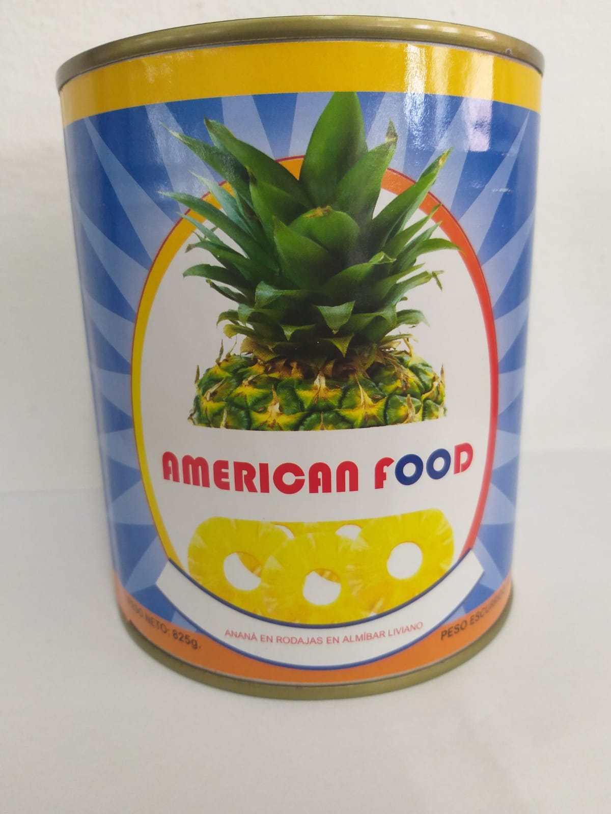 103886 ANANA EN ALMIBAR AMERICAN FOOD EN RODAJAS 830/430 GRS.