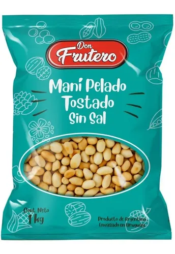 104156 MANI TOSTADO S/SAL DON FRUTERO 1 KG. (50421)