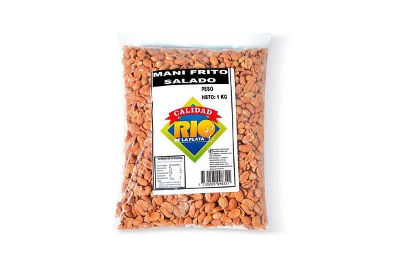 105127 MANI REPELADO FRITO C/SAL RIO DE LA PLATA 500 GRS. (10326)