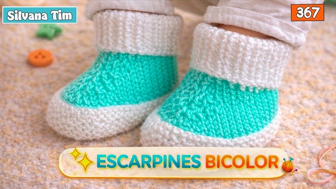 ESCARPINES DE BEBE BICOLOR (ET899)