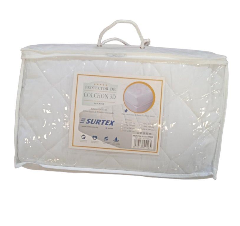 PROTECTOR DE COLCHON SURTEX 3D 0.90 X 2.00 X 0.35 M.