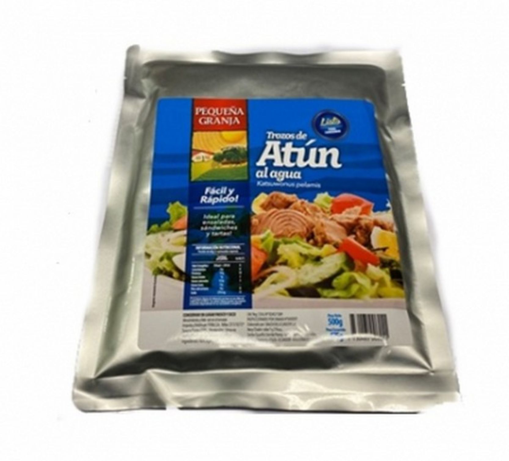 107757 ATUN E/TROZOS A/NATURAL PEQUEÑA GRANJA 475 GRS. POUCH