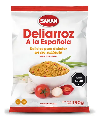 108225 ARROZ SAMAN SABORIZADO DELIARROZ A LA ESPAÑOLA 190 GRS.