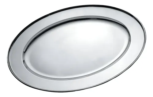 108423 FUENTE AC. INOX. PALERMO OVAL 35 CM. (AC63)