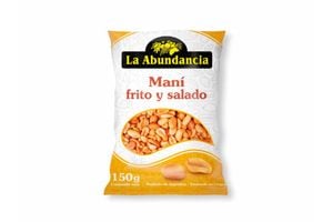 108673 MANI PELADO FRITO Y SALADO LA ABUNDANCIA 150 GRS. TUBO