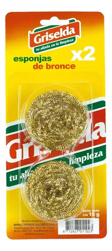 108926 ESPONJA BRONCE GRISELDA ROLLITO X 2 UN. (GR570)