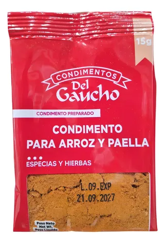 109222 CONDIMENTO CONDI ARROZ DEL GAUCHO 100 GRS. PTE. (CONAR100)