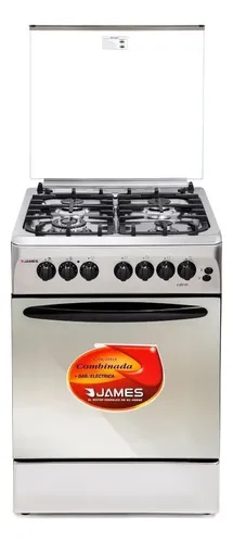 COCINA JAMES C225 G2 60X60 4 H. GAS H/ELEC. A/INOX. (5225)