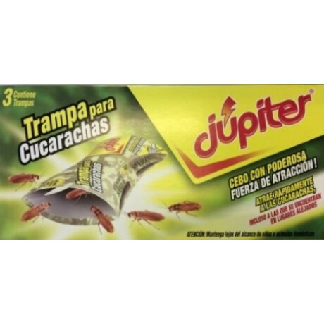 110321 TRAMPA P/CUCARACHA ADHESIVA JUPITER 3 UN. (1119)