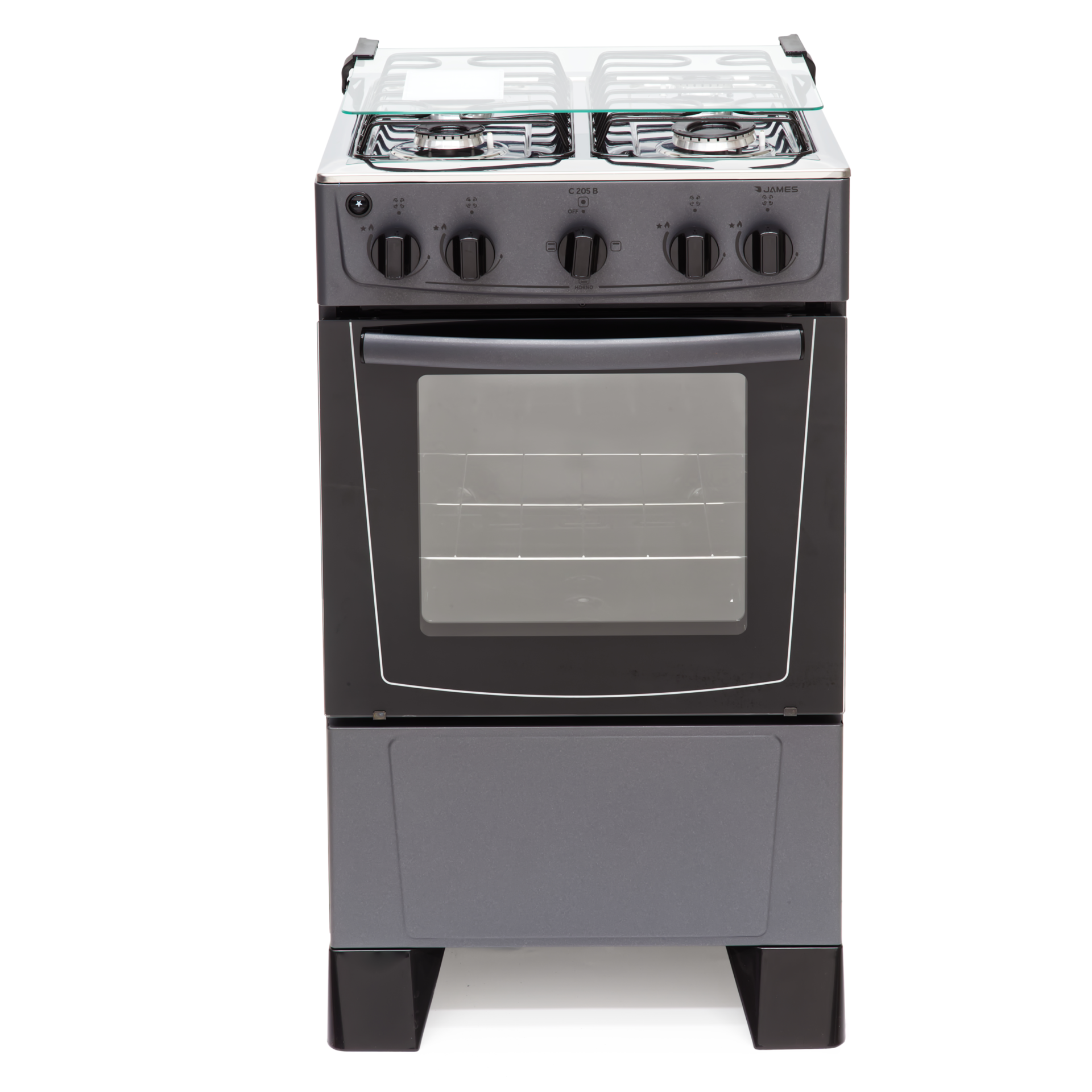COCINA JAMES C205 B 4 HORN. Y HORNO ELECTRICO TITANIUM (4210