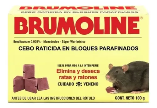 RATICIDA BRUMOLINE PARAFINADO 100 GRS. (1035)
