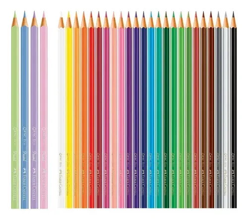 111650 LAPICES DE COLOR LARGOS FACETADOS SAROO X 24 UN. (ESC410)