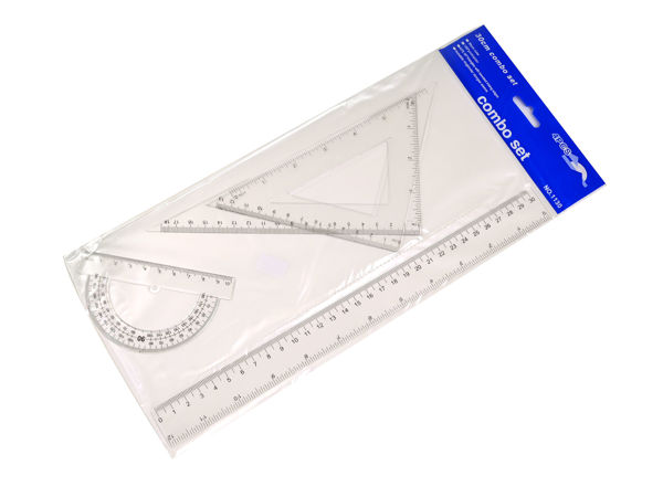 111670 JUEGO GEOMETRIA 30 CM. COMBO SET (R-12)