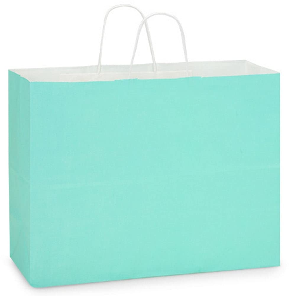 112758 BOLSA OBSEQUIO CENPAPEL 14 X 16 X 8 CM. AGUA MARINA (4846)