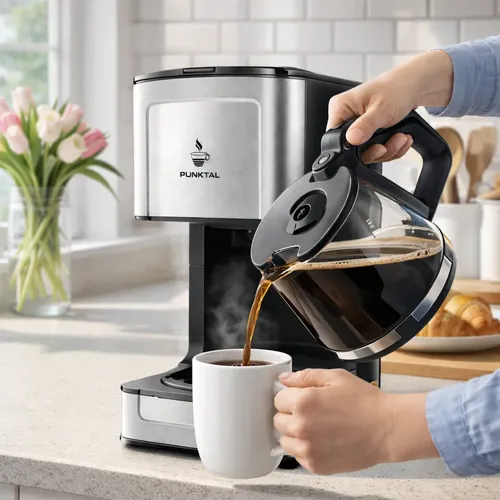 112809 CAFETERA PUNKTAL PK-255 CAF GOTEO INOX. (5766)