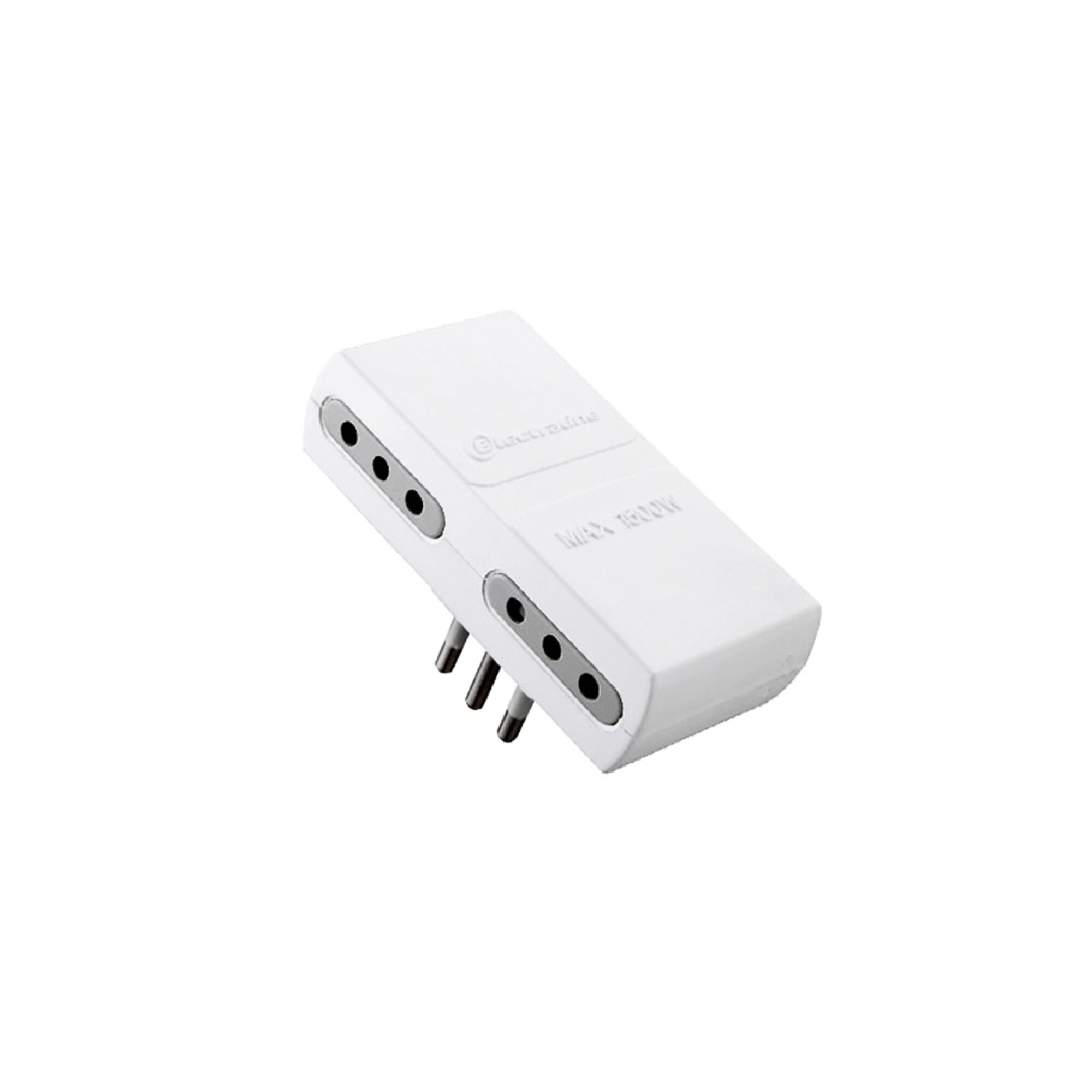 112846 FICHA ADAPTADOR ELECTRALINE 99085 UNIV. TOMA 10A 2P+T BCO